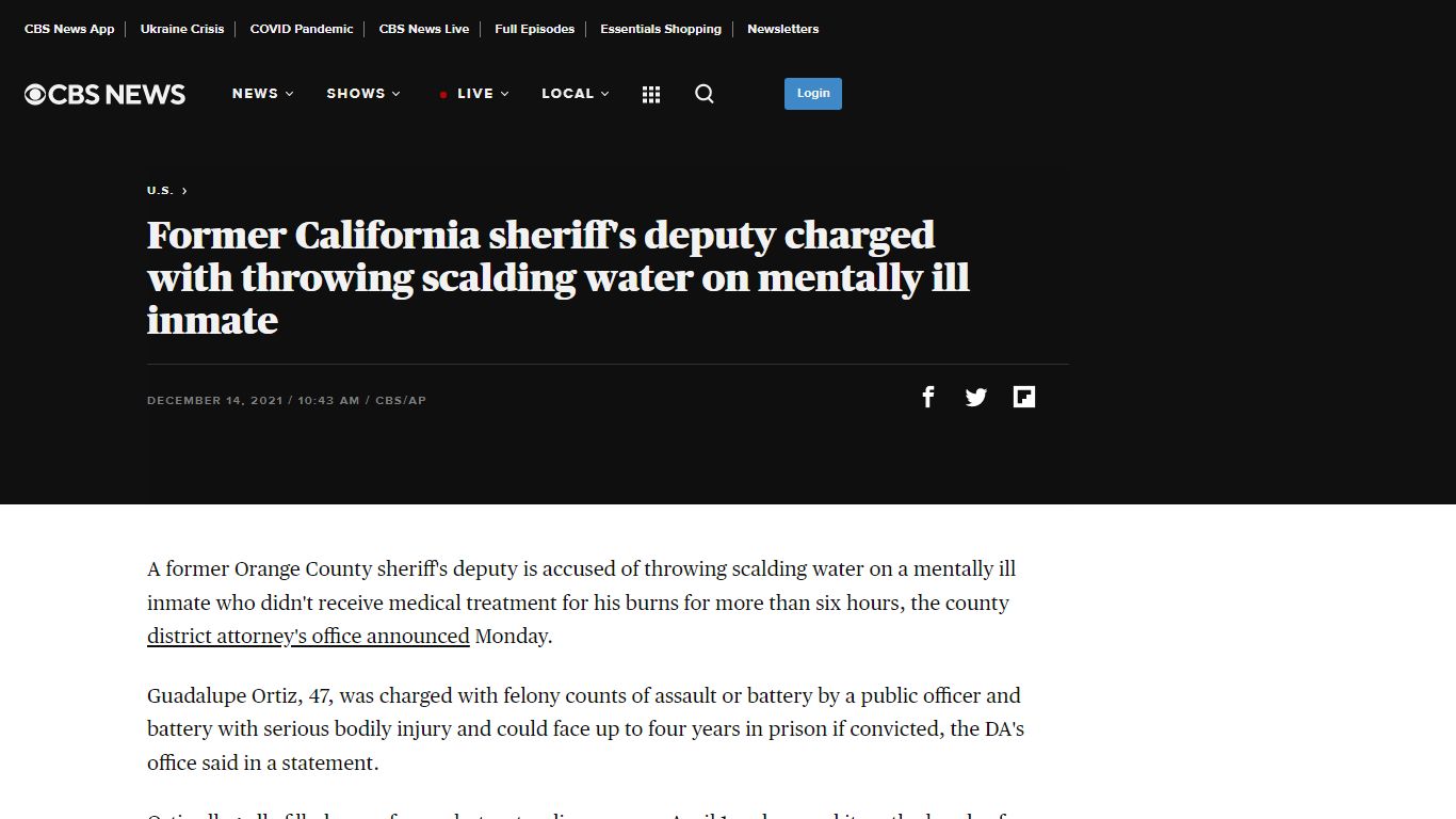 Former California sheriff's deputy charged with throwing ...